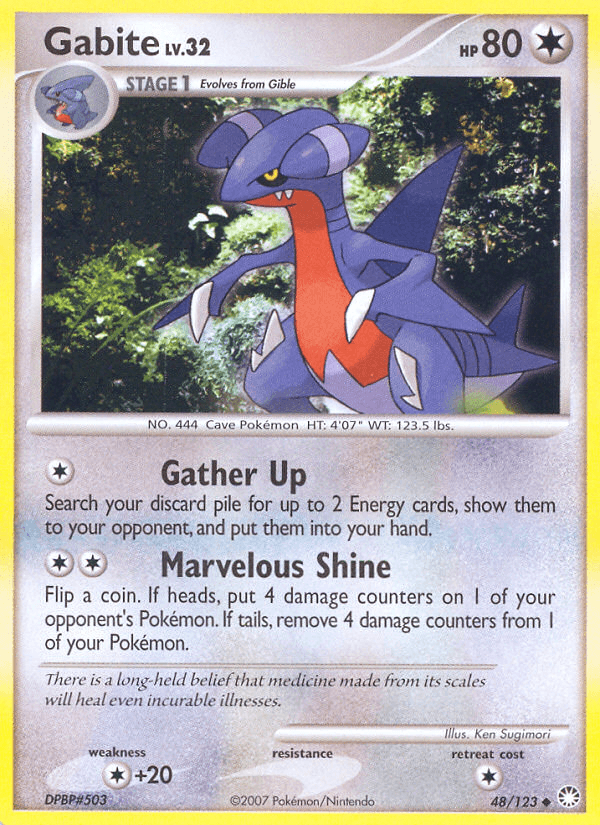 Carta Gabite 48/123 do set Mysterious Treasures — Pokémon TCG | Bynx