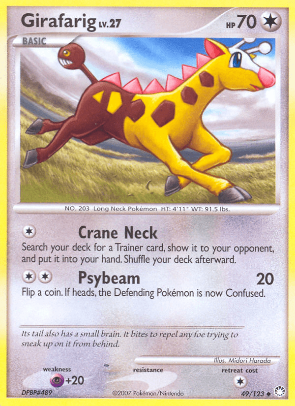 Carta Girafarig 49/123 do set Mysterious Treasures — Pokémon TCG | Bynx