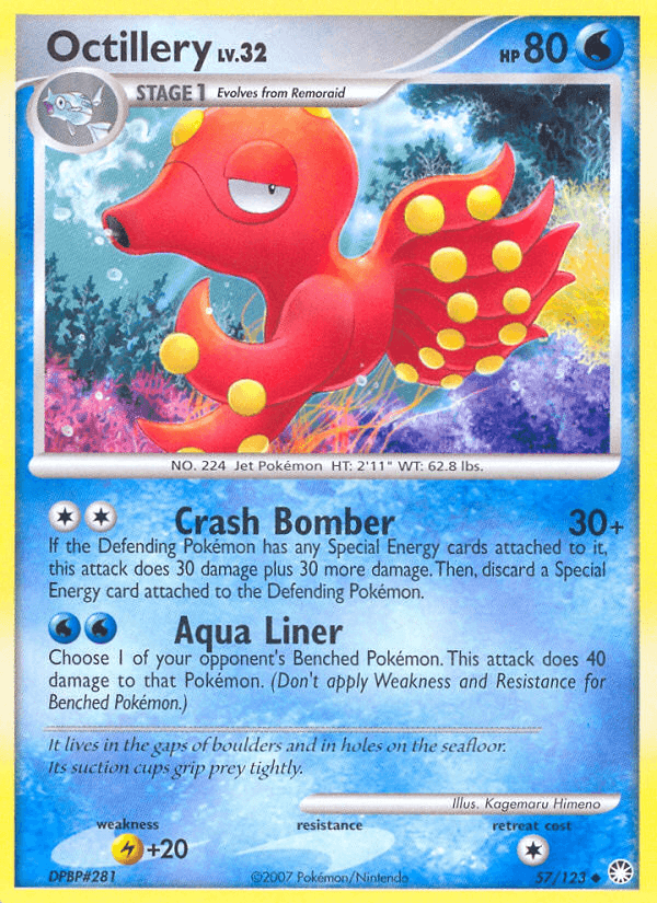 Carta Octillery 57/123 do set Mysterious Treasures — Pokémon TCG | Bynx
