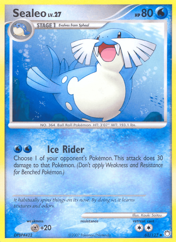 Carta Sealeo 62/123 do set Mysterious Treasures — Pokémon TCG | Bynx