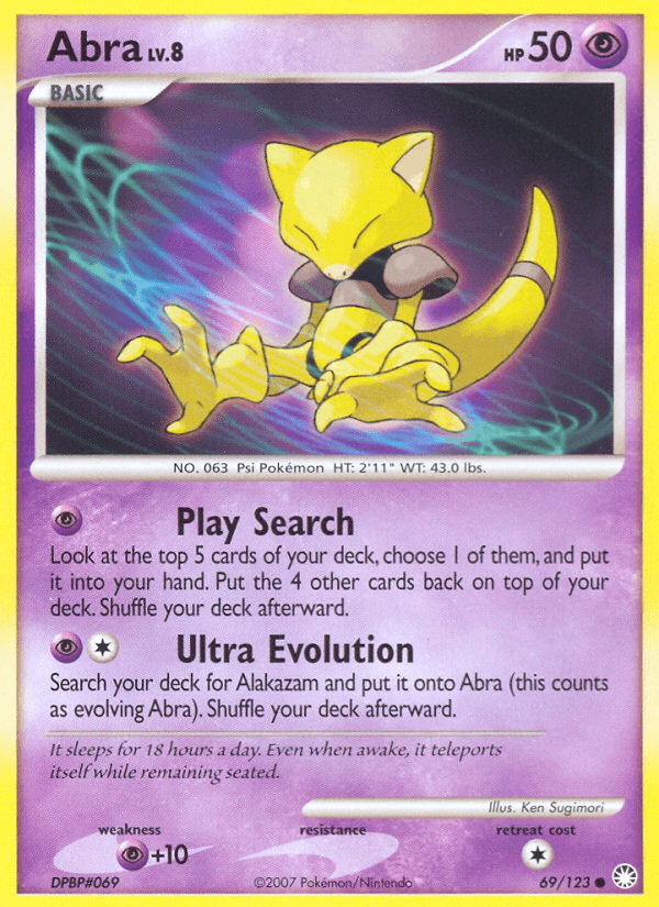 Carta Abra 69/123 do set Mysterious Treasures — Pokémon TCG | Bynx