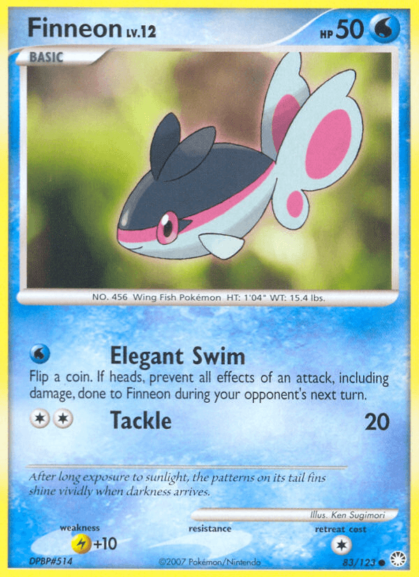Carta Finneon 83/123 do set Mysterious Treasures — Pokémon TCG | Bynx