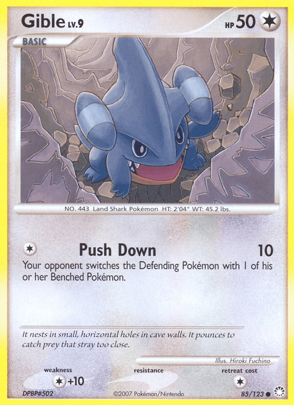 Carta Gible 85/123 do set Mysterious Treasures — Pokémon TCG | Bynx