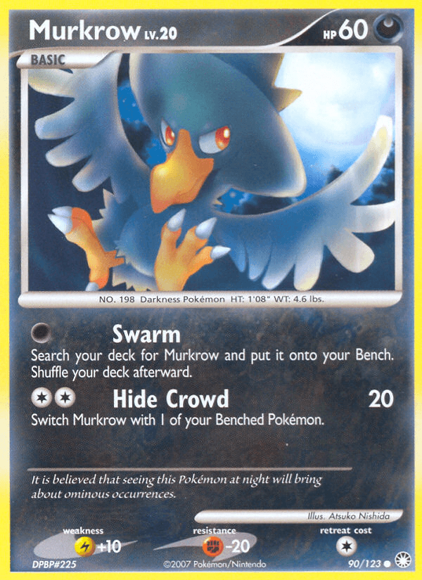 Carta Murkrow 90/123 do set Mysterious Treasures — Pokémon TCG | Bynx