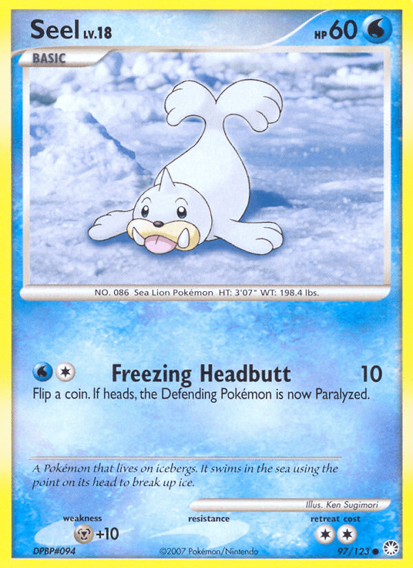Carta Seel 97/123 do set Mysterious Treasures — Pokémon TCG | Bynx