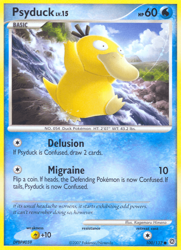 Carta Psyduck 100/132 do set Secret Wonders — Pokémon TCG | Bynx