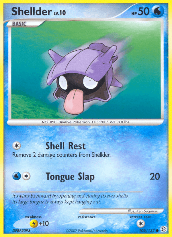 Carta Shellder 105/132 do set Secret Wonders — Pokémon TCG | Bynx