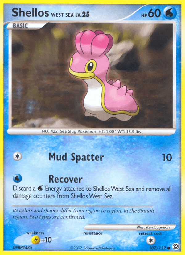 Carta Shellos West Sea 107/132 do set Secret Wonders — Pokémon TCG | Bynx