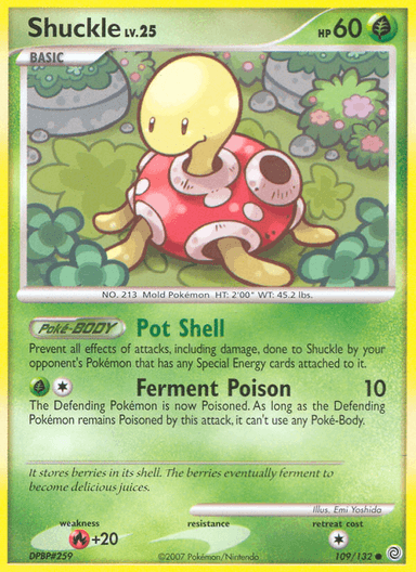 Carta Shuckle 109/132 do set Secret Wonders — Pokémon TCG | Bynx