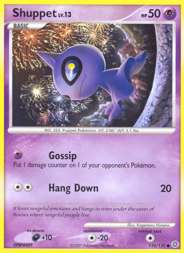Carta Shuppet 110/132 do set Secret Wonders — Pokémon TCG | Bynx