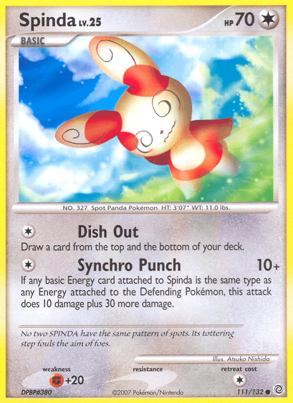 Carta Spinda 111/132 do set Secret Wonders — Pokémon TCG | Bynx