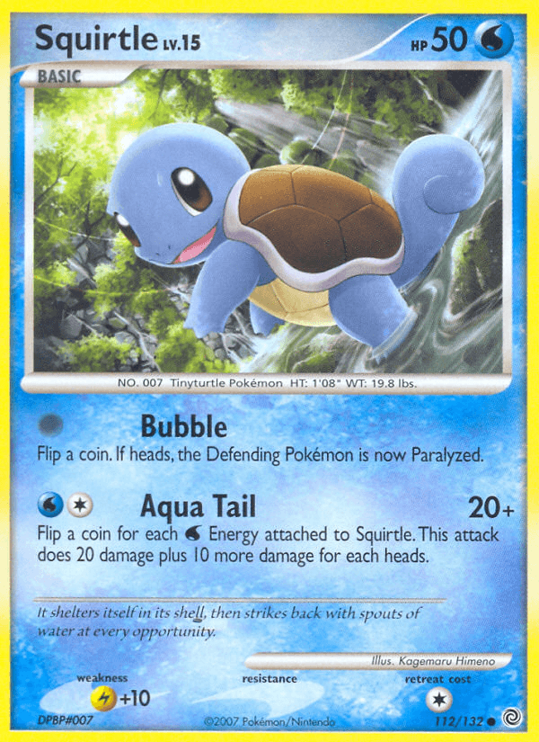 Carta Squirtle 112/132 do set Secret Wonders — Pokémon TCG | Bynx