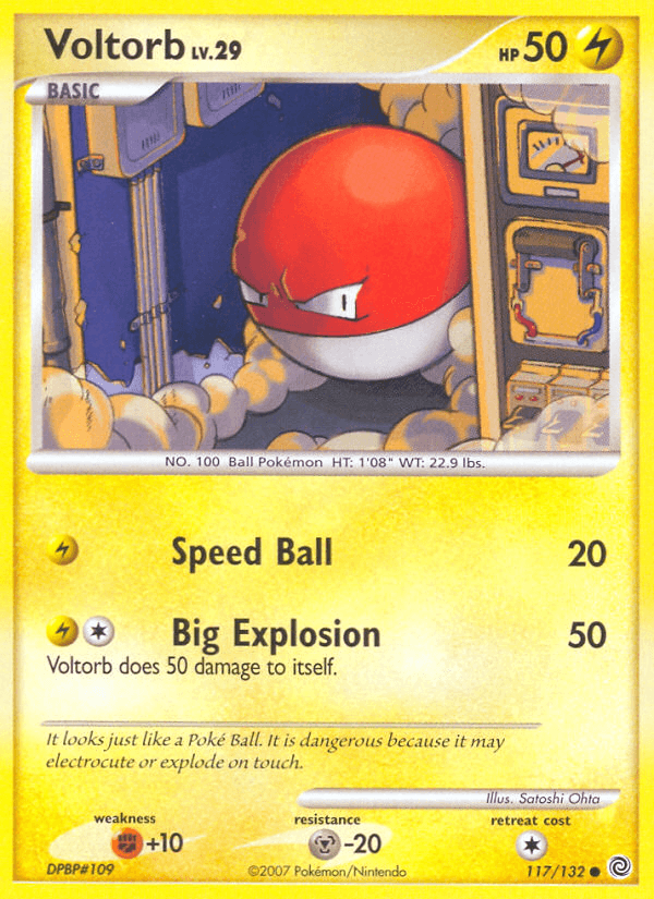 Carta Voltorb 117/132 do set Secret Wonders — Pokémon TCG | Bynx