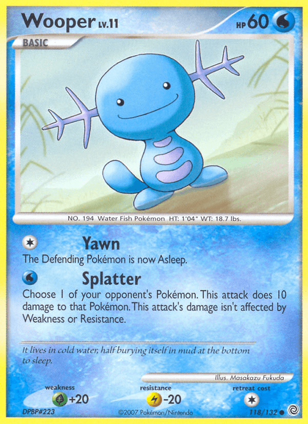 Carta Wooper 118/132 do set Secret Wonders — Pokémon TCG | Bynx