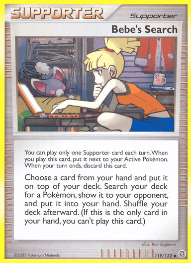 Carta Bebe's Search 119/132 do set Secret Wonders — Pokémon TCG | Bynx