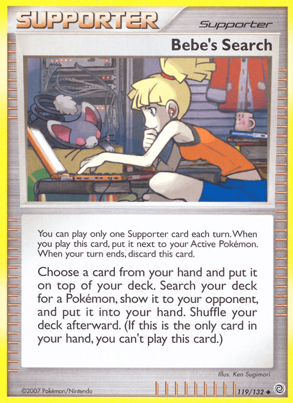 Carta Bebe's Search 119/132 do set Secret Wonders — Pokémon TCG | Bynx