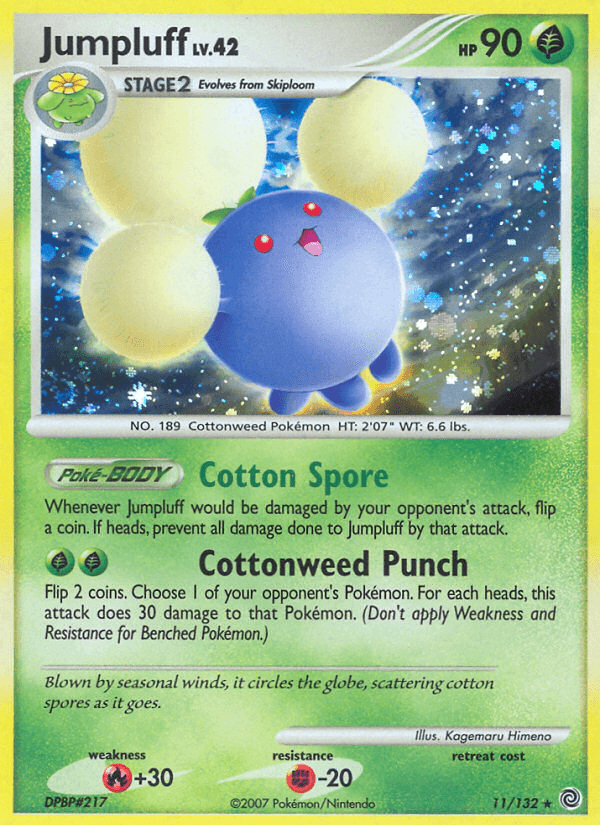 Carta Jumpluff 11/132 do set Secret Wonders — Pokémon TCG | Bynx