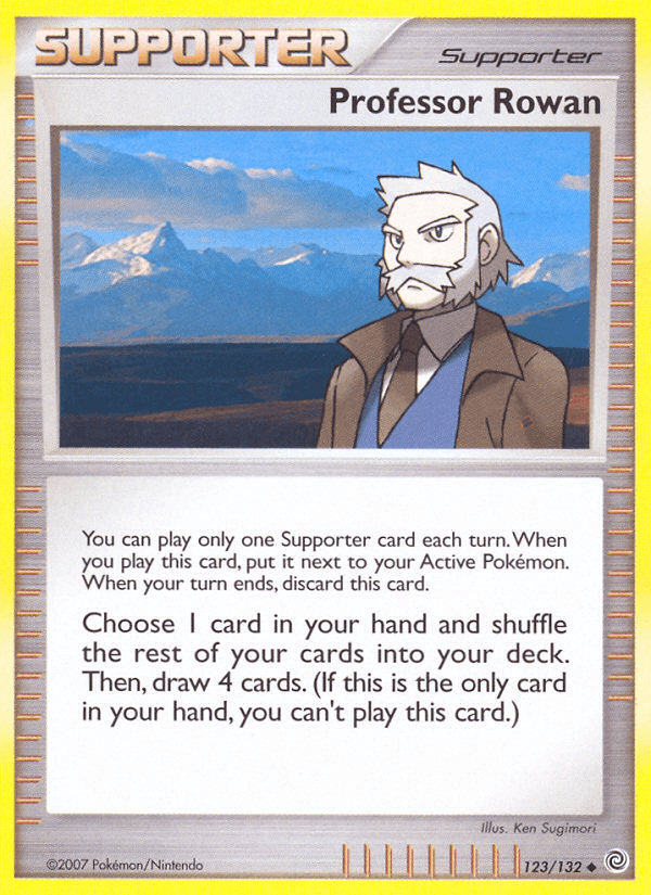 Carta Professor Rowan 123/132 do set Secret Wonders — Pokémon TCG | Bynx