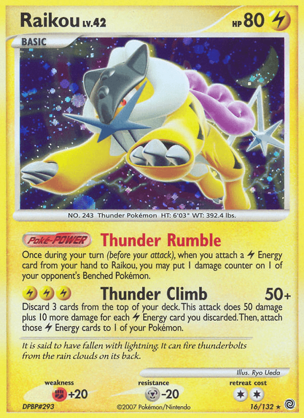 Carta Raikou 16/132 do set Secret Wonders — Pokémon TCG | Bynx
