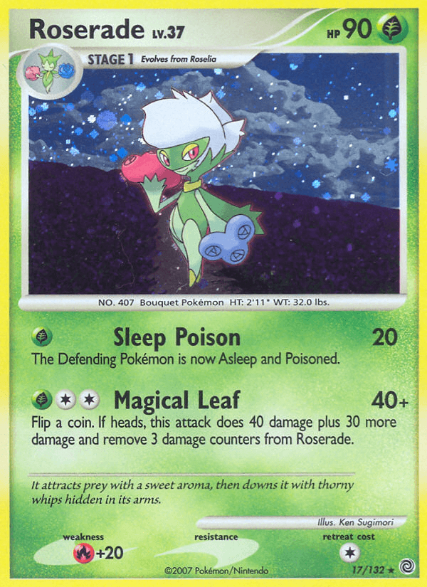 Carta Roserade 17/132 do set Secret Wonders — Pokémon TCG | Bynx