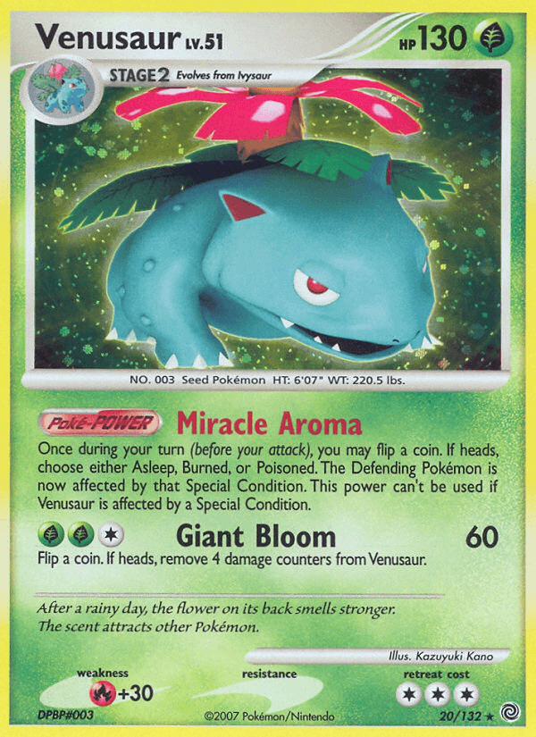 Carta Venusaur 20/132 do set Secret Wonders — Pokémon TCG | Bynx