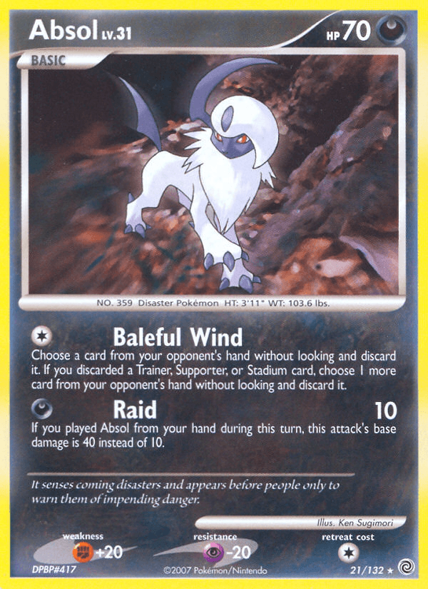 Carta Absol 21/132 do set Secret Wonders — Pokémon TCG | Bynx