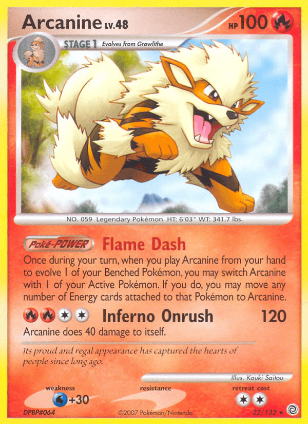 Carta Arcanine 22/132 do set Secret Wonders — Pokémon TCG | Bynx