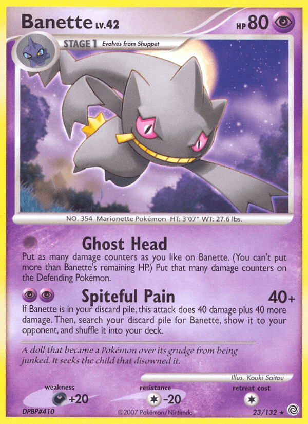 Carta Banette 23/132 do set Secret Wonders — Pokémon TCG | Bynx