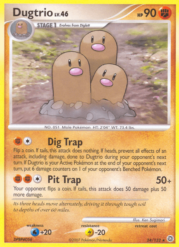 Carta Dugtrio 24/132 do set Secret Wonders — Pokémon TCG | Bynx