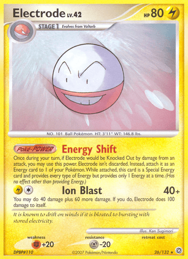 Carta Electrode 26/132 do set Secret Wonders — Pokémon TCG | Bynx