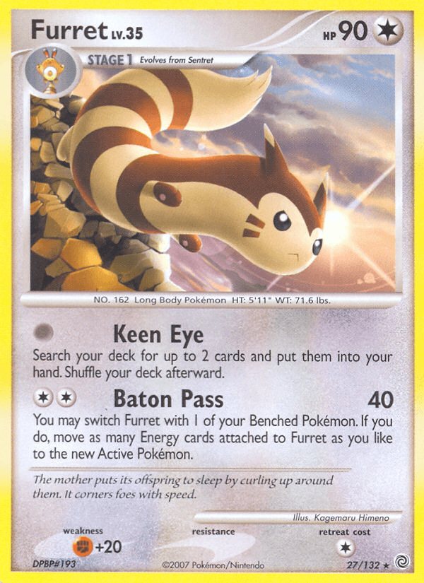 Carta Furret 27/132 do set Secret Wonders — Pokémon TCG | Bynx