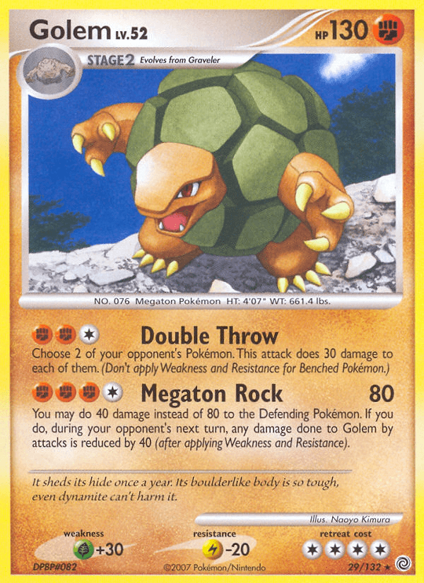 Carta Golem 29/132 do set Secret Wonders — Pokémon TCG | Bynx