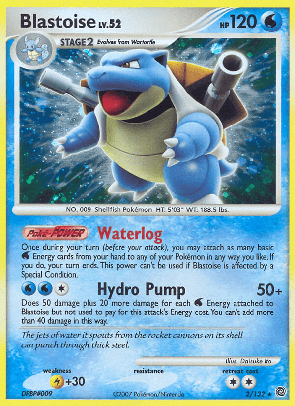 Carta Blastoise 2/132 do set Secret Wonders — Pokémon TCG | Bynx
