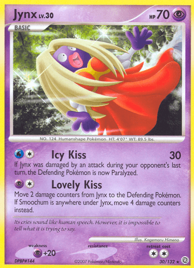 Carta Jynx 30/132 do set Secret Wonders — Pokémon TCG | Bynx