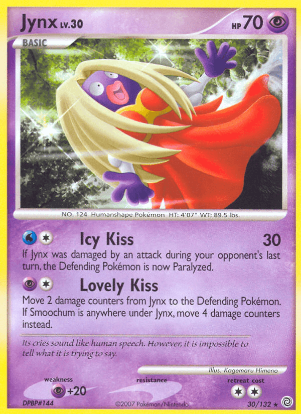 Carta Jynx 30/132 do set Secret Wonders — Pokémon TCG | Bynx