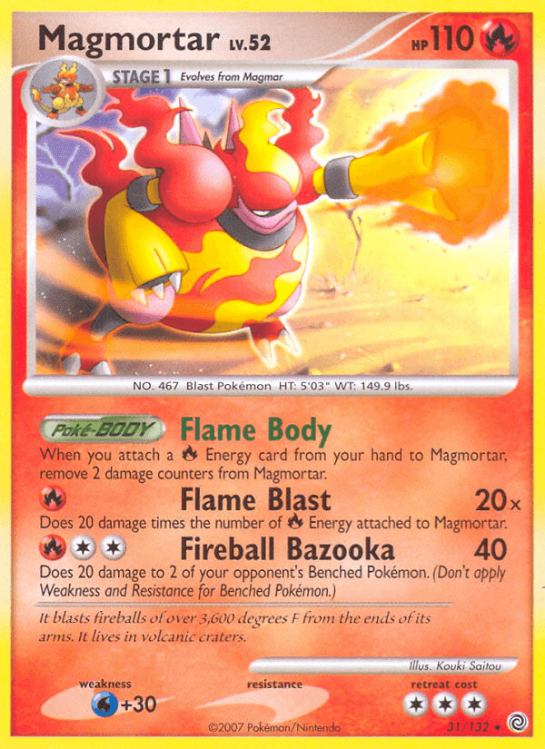 Carta Magmortar 31/132 do set Secret Wonders — Pokémon TCG | Bynx