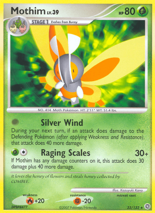 Carta Mothim 33/132 do set Secret Wonders — Pokémon TCG | Bynx