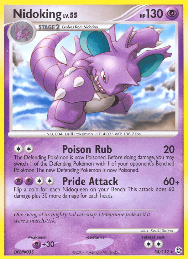 Carta Nidoking 34/132 do set Secret Wonders — Pokémon TCG | Bynx