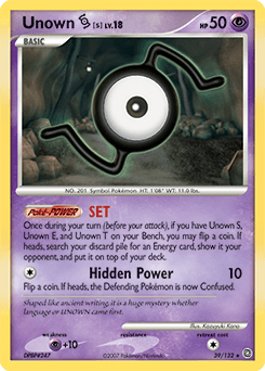 Unown [S] 39 — Secret Wonders