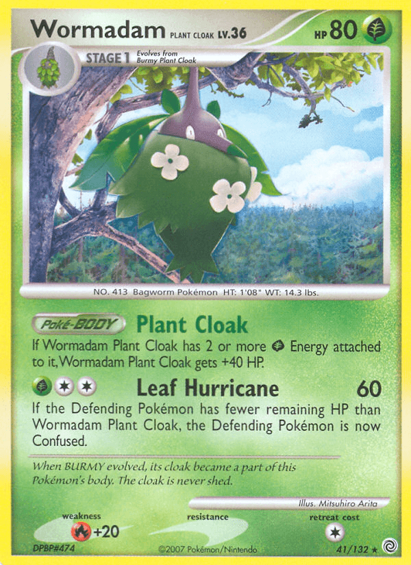 Carta Wormadam Plant Cloak 41/132 do set Secret Wonders — Pokémon TCG | Bynx