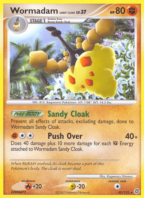 Carta Wormadam Sandy Cloak 42/132 do set Secret Wonders — Pokémon TCG | Bynx