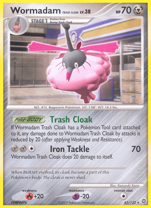 Carta Wormadam Trash Cloak 43/132 do set Secret Wonders — Pokémon TCG | Bynx