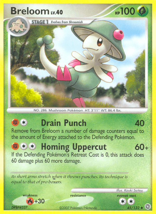 Carta Breloom 45/132 do set Secret Wonders — Pokémon TCG | Bynx