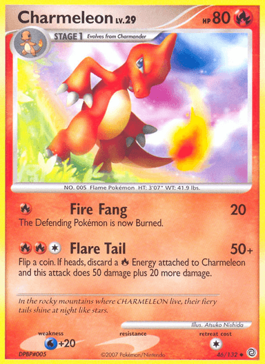 Carta Charmeleon 46/132 do set Secret Wonders — Pokémon TCG | Bynx