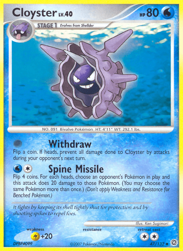 Carta Cloyster 47/132 do set Secret Wonders — Pokémon TCG | Bynx