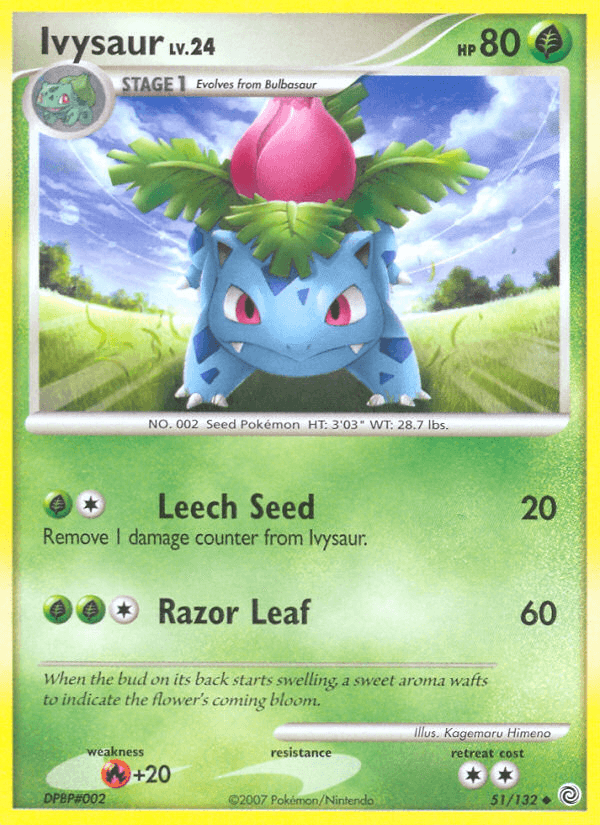 Carta Ivysaur 51/132 do set Secret Wonders — Pokémon TCG | Bynx