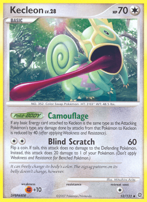 Carta Kecleon 52/132 do set Secret Wonders — Pokémon TCG | Bynx