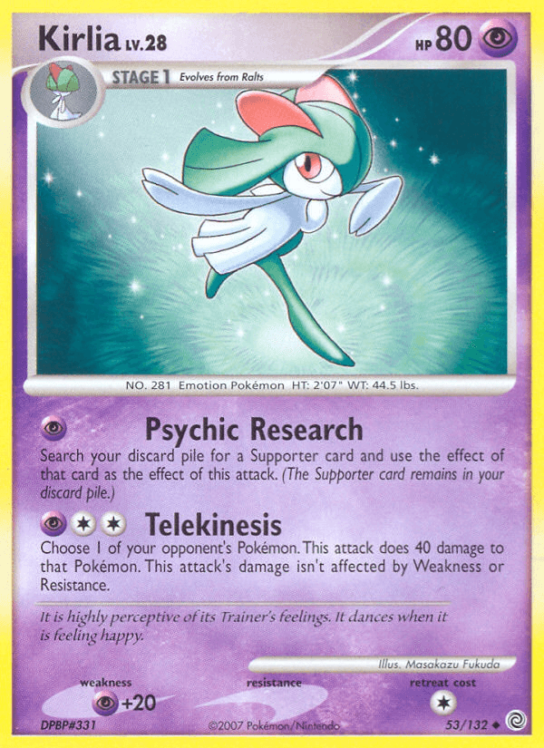 Carta Kirlia 53/132 do set Secret Wonders — Pokémon TCG | Bynx