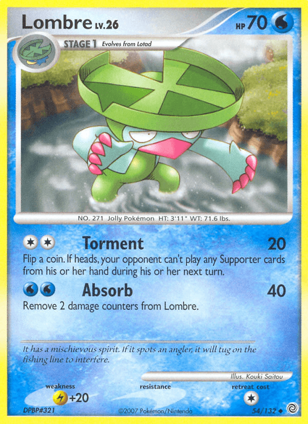 Carta Lombre 54/132 do set Secret Wonders — Pokémon TCG | Bynx