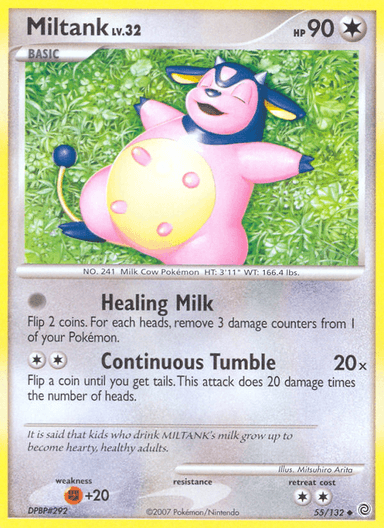 Carta Miltank 55/132 do set Secret Wonders — Pokémon TCG | Bynx
